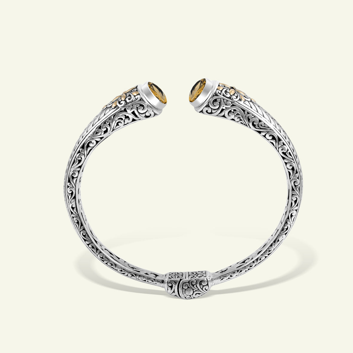 Artisan Heritage Sterling Silver Cuff with Ornate Detailing