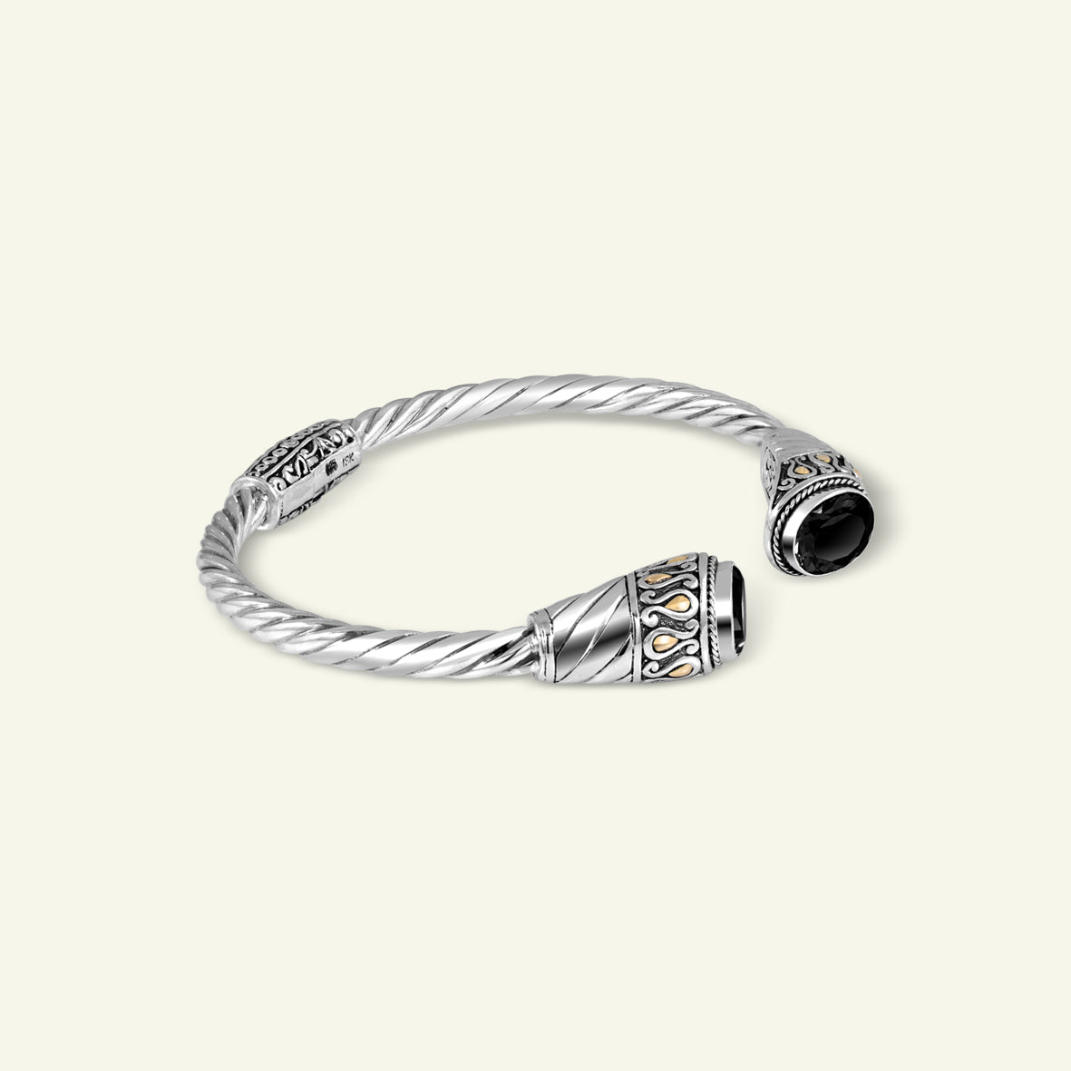 Handcrafted Twisted Cable Sterling Silver Cuff Bracelet