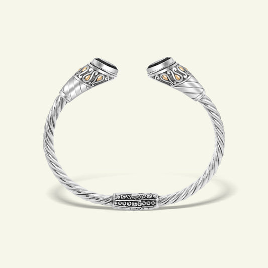 Handcrafted Twisted Cable Sterling Silver Cuff Bracelet
