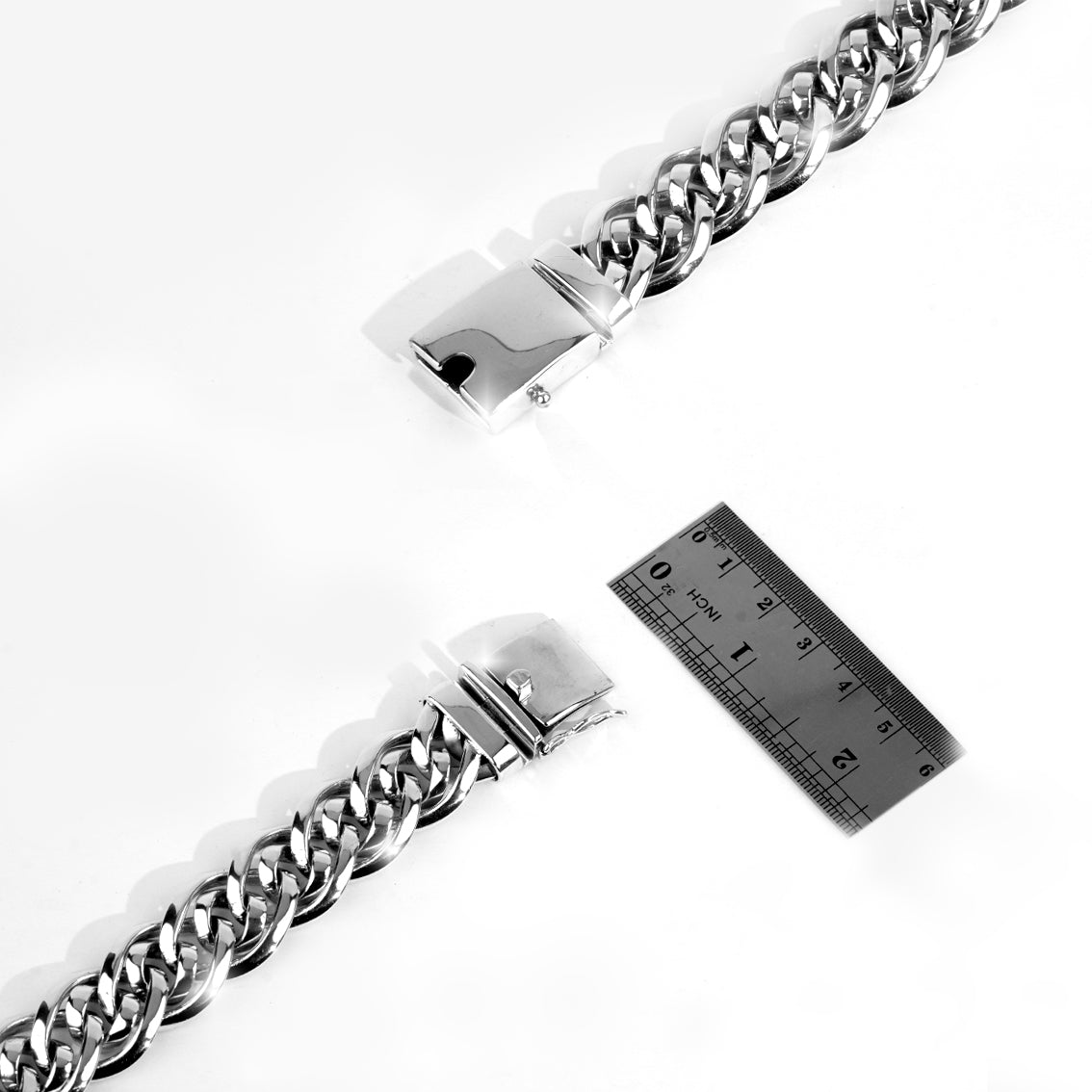 Sterling Silver Bali Curb Link Bracelet, Bold Artisan Men's Chain Jewelry
