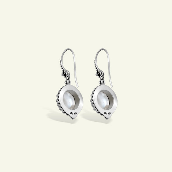 Vintage Inspired Pearl Drop Earrings in Sterling Silver with Timeless Craftsmanship