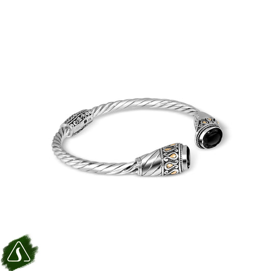 Handcrafted Twisted Cable Sterling Silver Cuff Bracelet