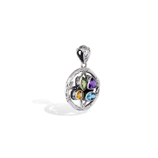 Bamboo Essence Multistone Pendant