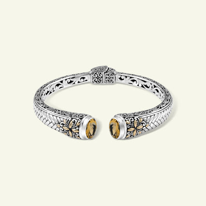 Artisan Heritage Sterling Silver Cuff with Ornate Detailing