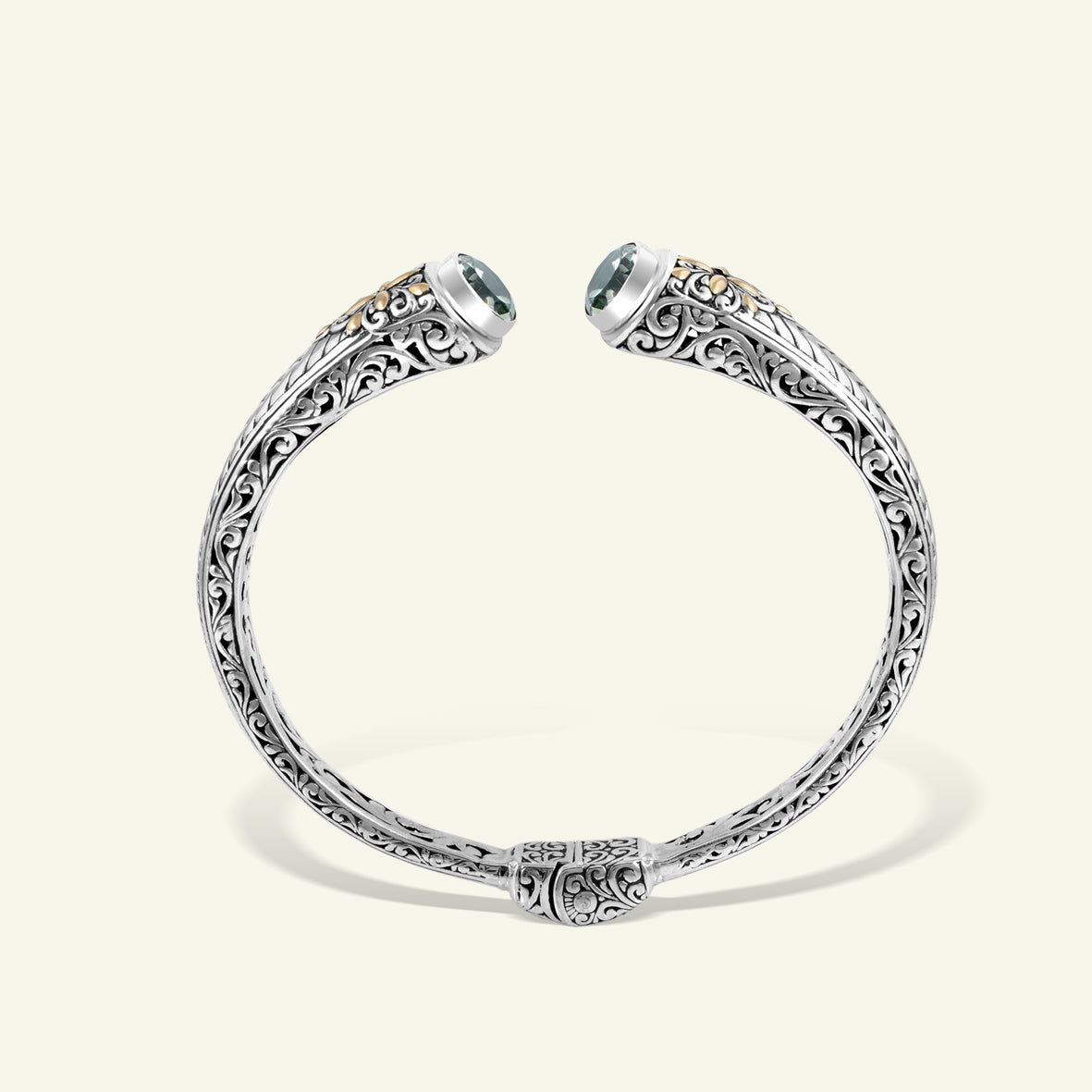 Artisan Heritage Sterling Silver Cuff with Ornate Detailing