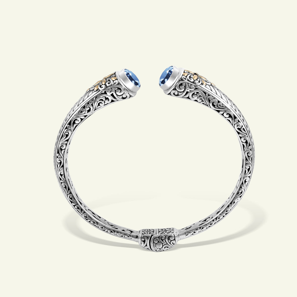 Artisan Heritage Sterling Silver Cuff with Ornate Detailing
