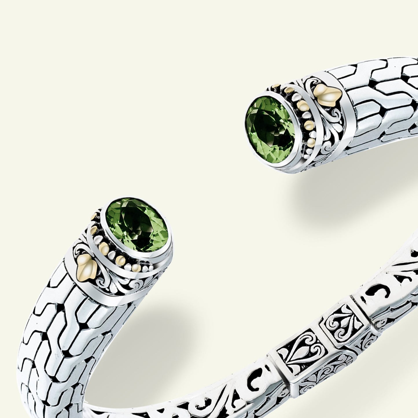 Sterling Silver Blue Topaz Open Cuff Bracelet