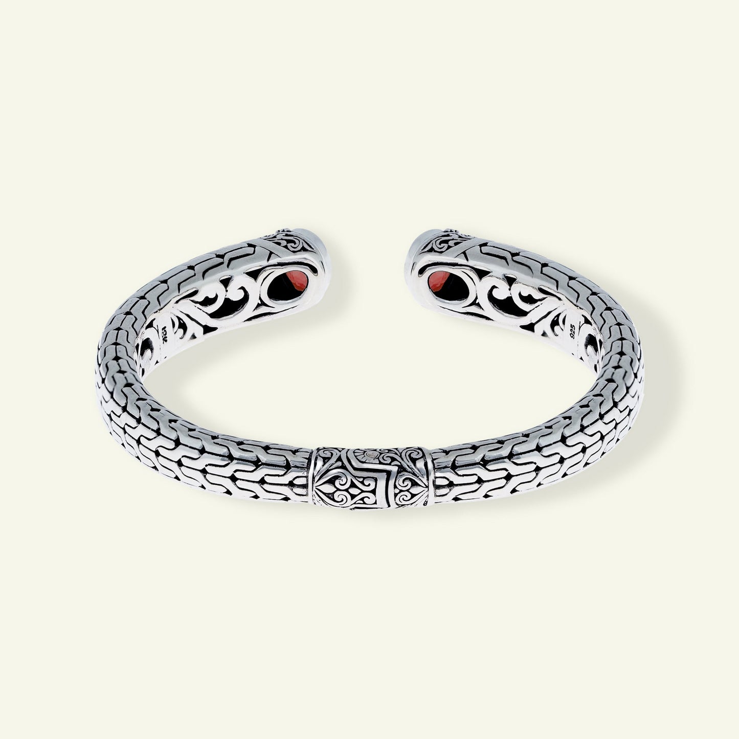 Sterling Silver Blue Topaz Open Cuff Bracelet