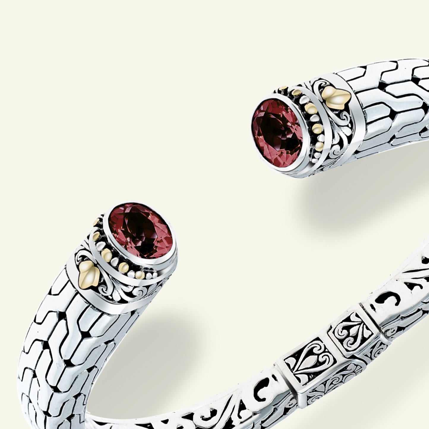 Sterling Silver Blue Topaz Open Cuff Bracelet