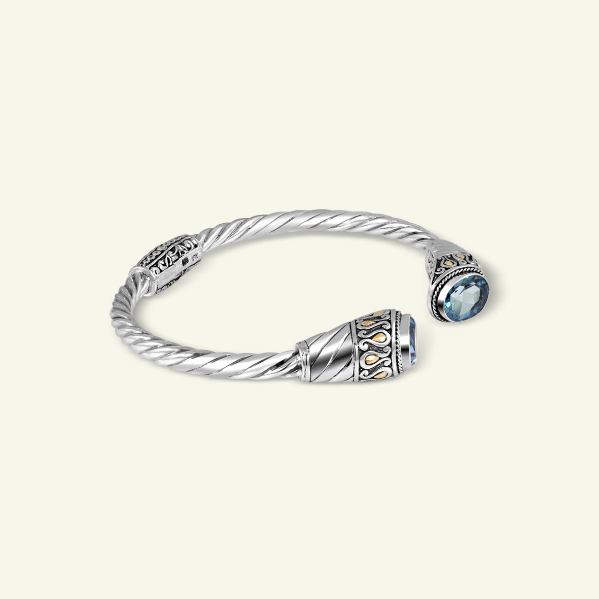 Handcrafted Twisted Cable Sterling Silver Cuff Bracelet