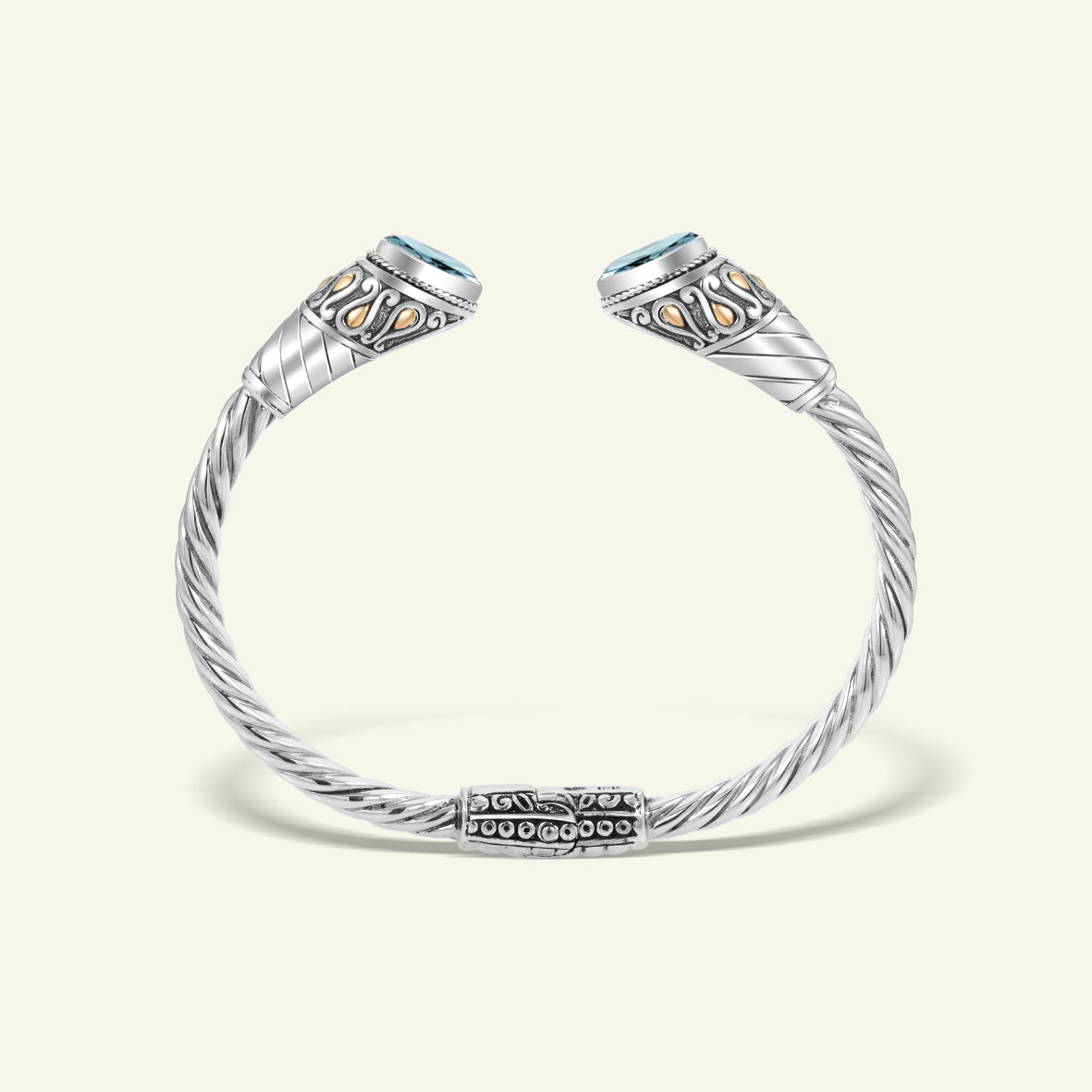 Handcrafted Twisted Cable Sterling Silver Cuff Bracelet