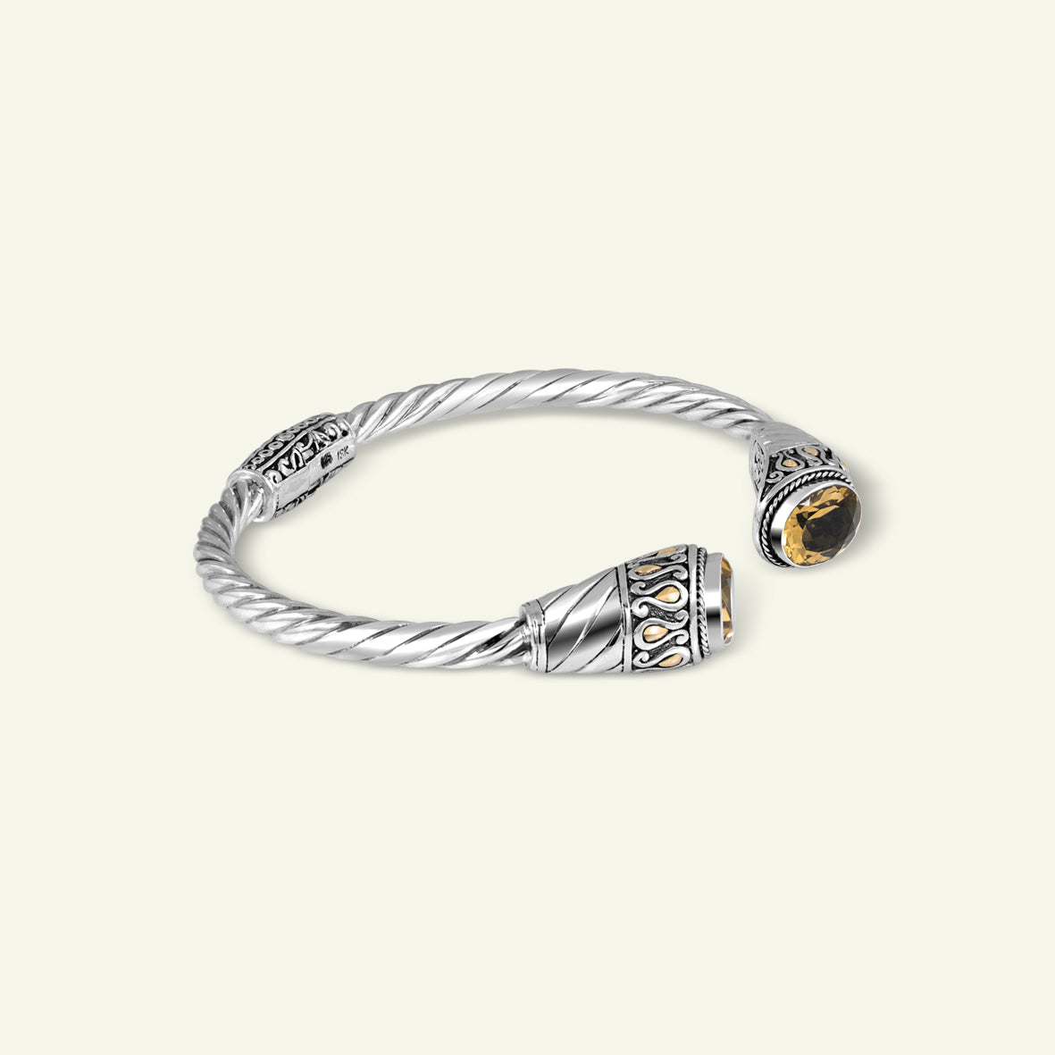 Handcrafted Twisted Cable Sterling Silver Cuff Bracelet