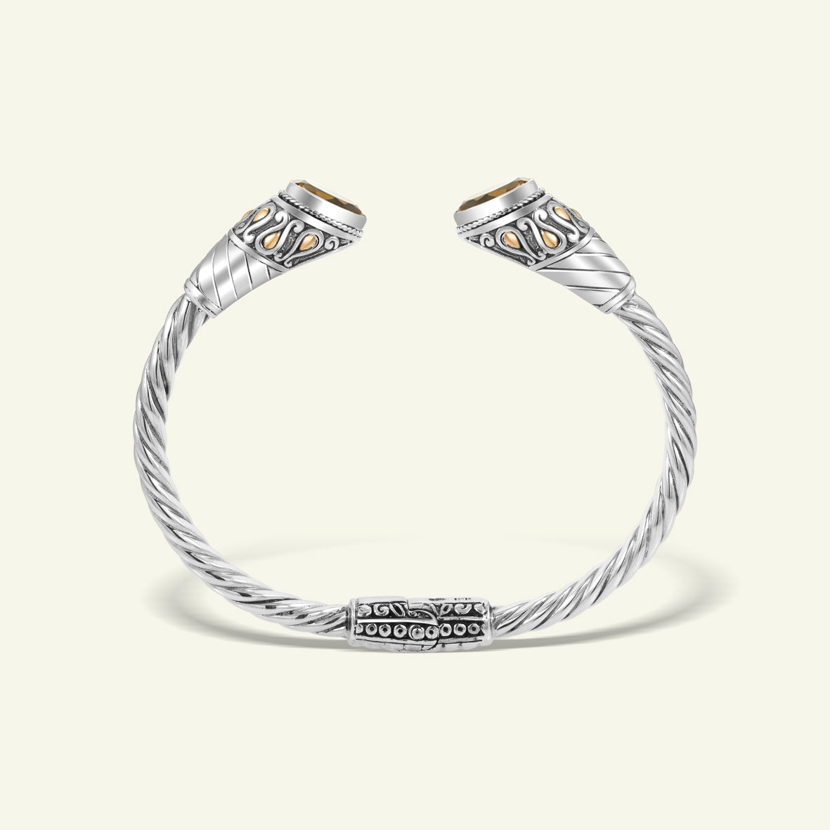Handcrafted Twisted Cable Sterling Silver Cuff Bracelet