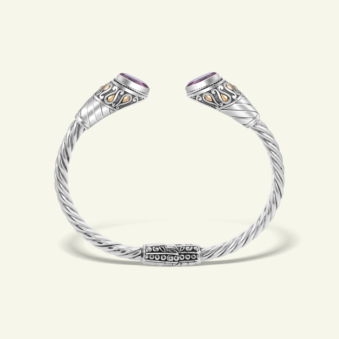 Handcrafted Twisted Cable Sterling Silver Cuff Bracelet