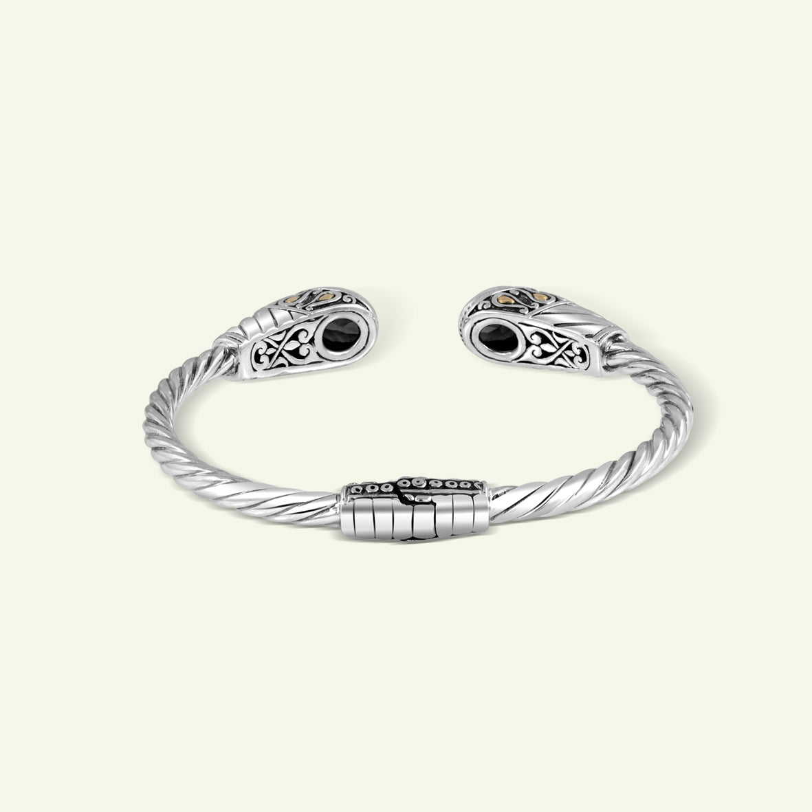 Handcrafted Twisted Cable Sterling Silver Cuff Bracelet