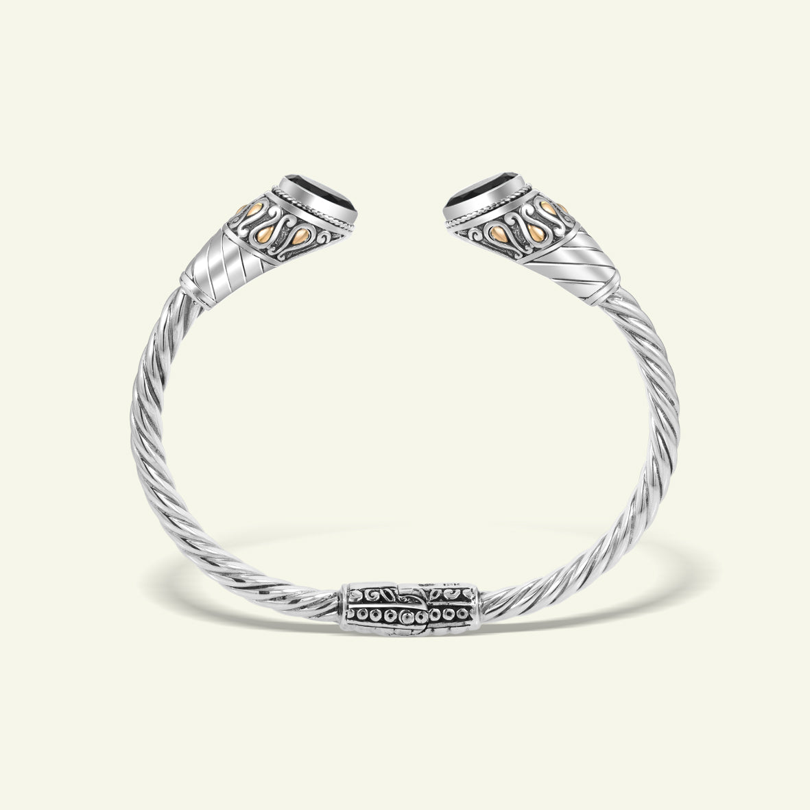 Handcrafted Twisted Cable Sterling Silver Cuff Bracelet