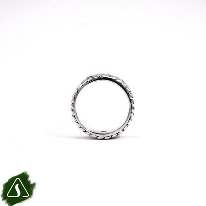 Handcrafted Sterling Silver Chevron Band Ring | Unisex Minimalist Statement Ring | Balinese Artisan Jewelry