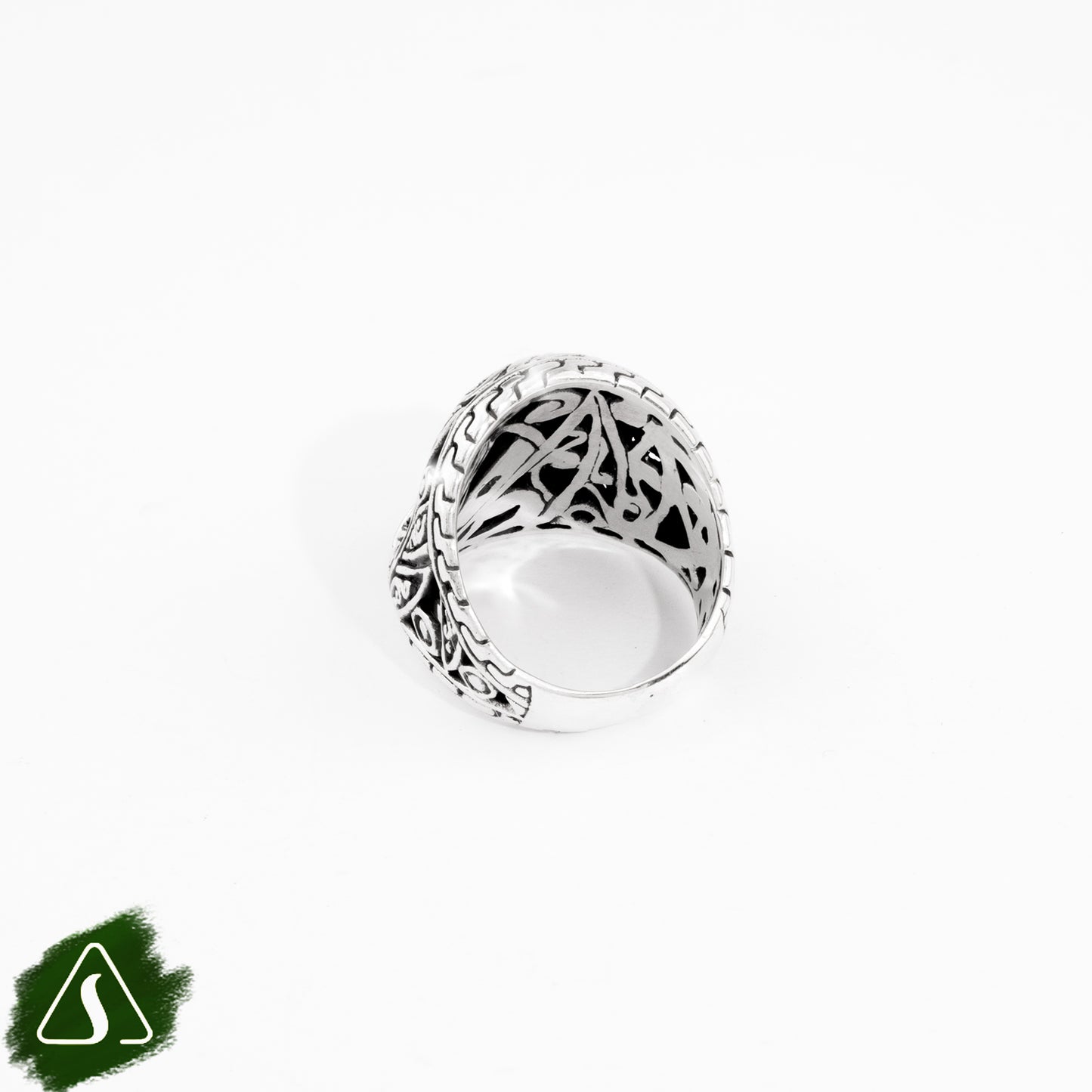 Sterling Silver Abstract Tribal Band Ring