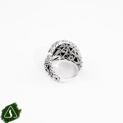 Sterling Silver Abstract Tribal Band Ring