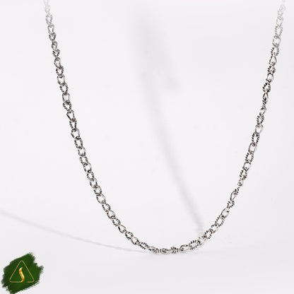 sterling 925  silver with pearl  for pendant Rolo Ilut chain