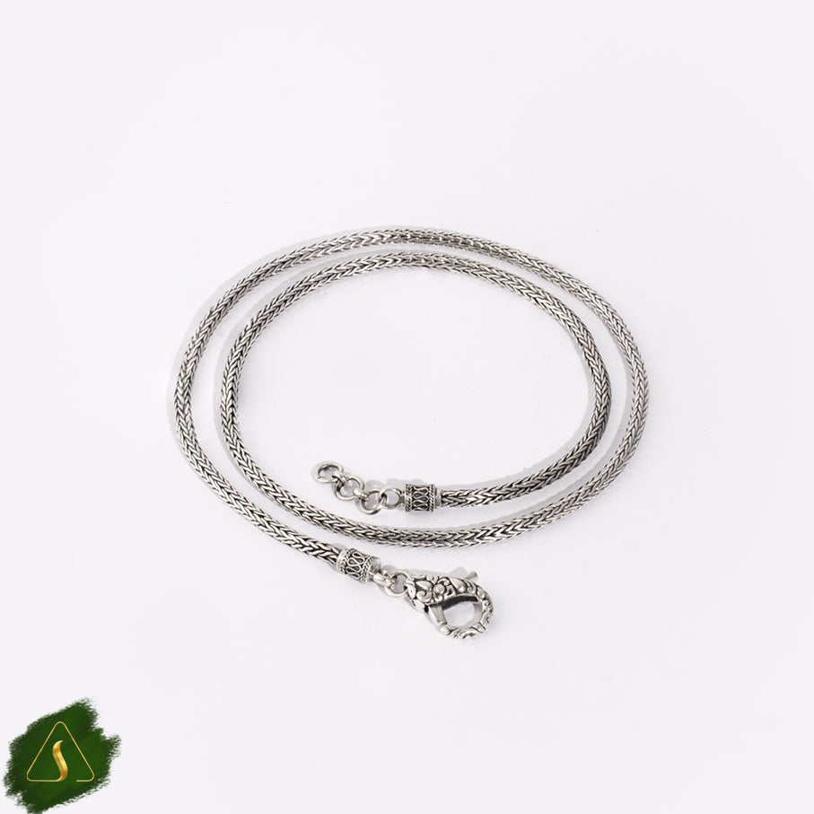 Dragon Bone Necklace 925 sterling silver chain