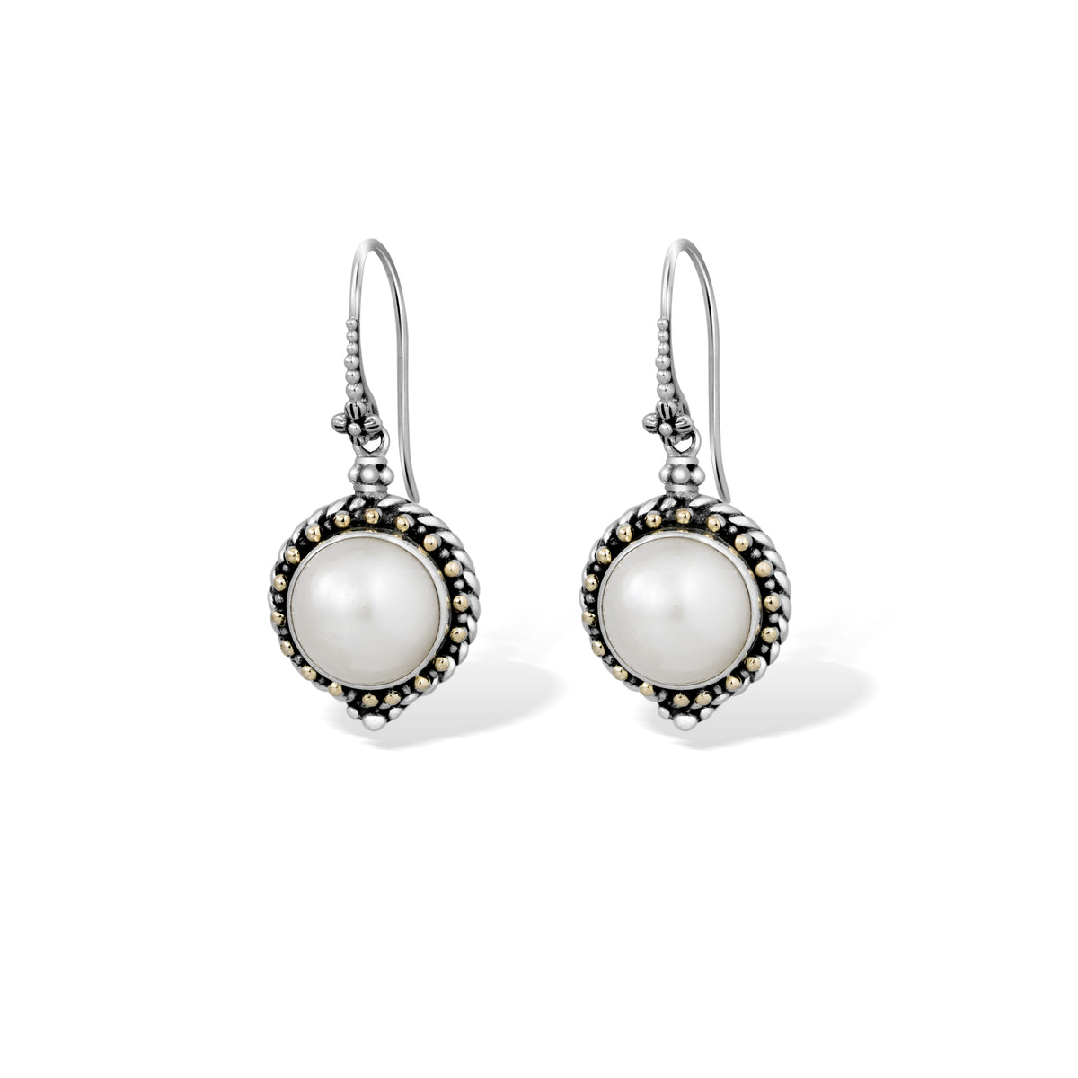 Vintage Inspired Pearl Drop Earrings in Sterling Silver with Timeless Craftsmanship