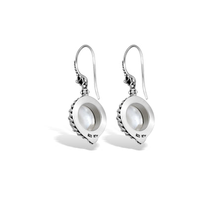 Vintage Inspired Pearl Drop Earrings in Sterling Silver with Timeless Craftsmanship
