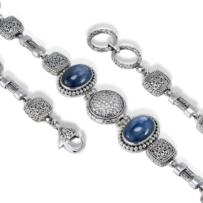 Sterling Silver Blue Kyanite Bracelet