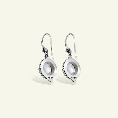 Vintage Inspired Pearl Drop Earrings in Sterling Silver with Timeless Craftsmanship