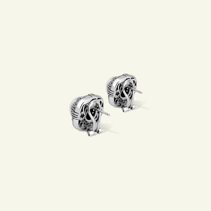 Classic Pearl Earrings Crafted in 925 Sterling Silver with Refined Vintage Detail