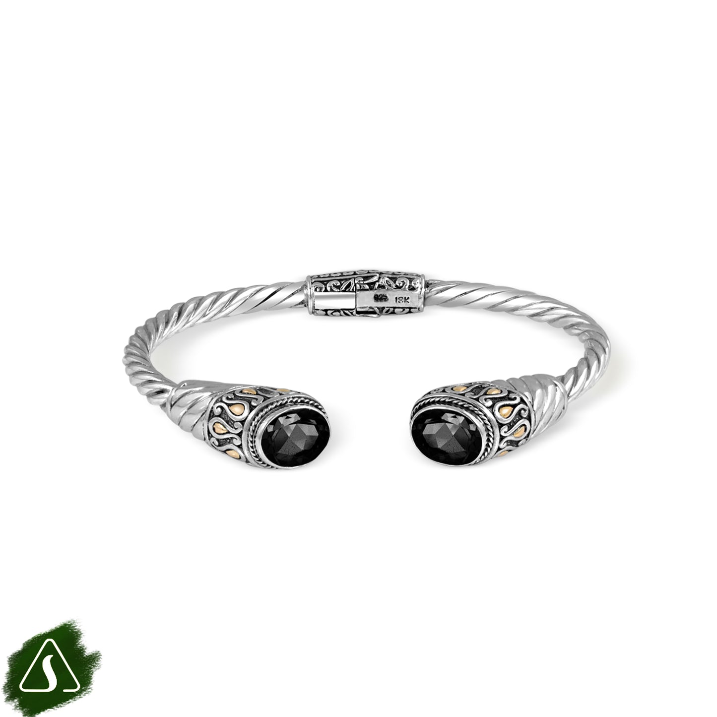 Handcrafted Twisted Cable Sterling Silver Cuff Bracelet