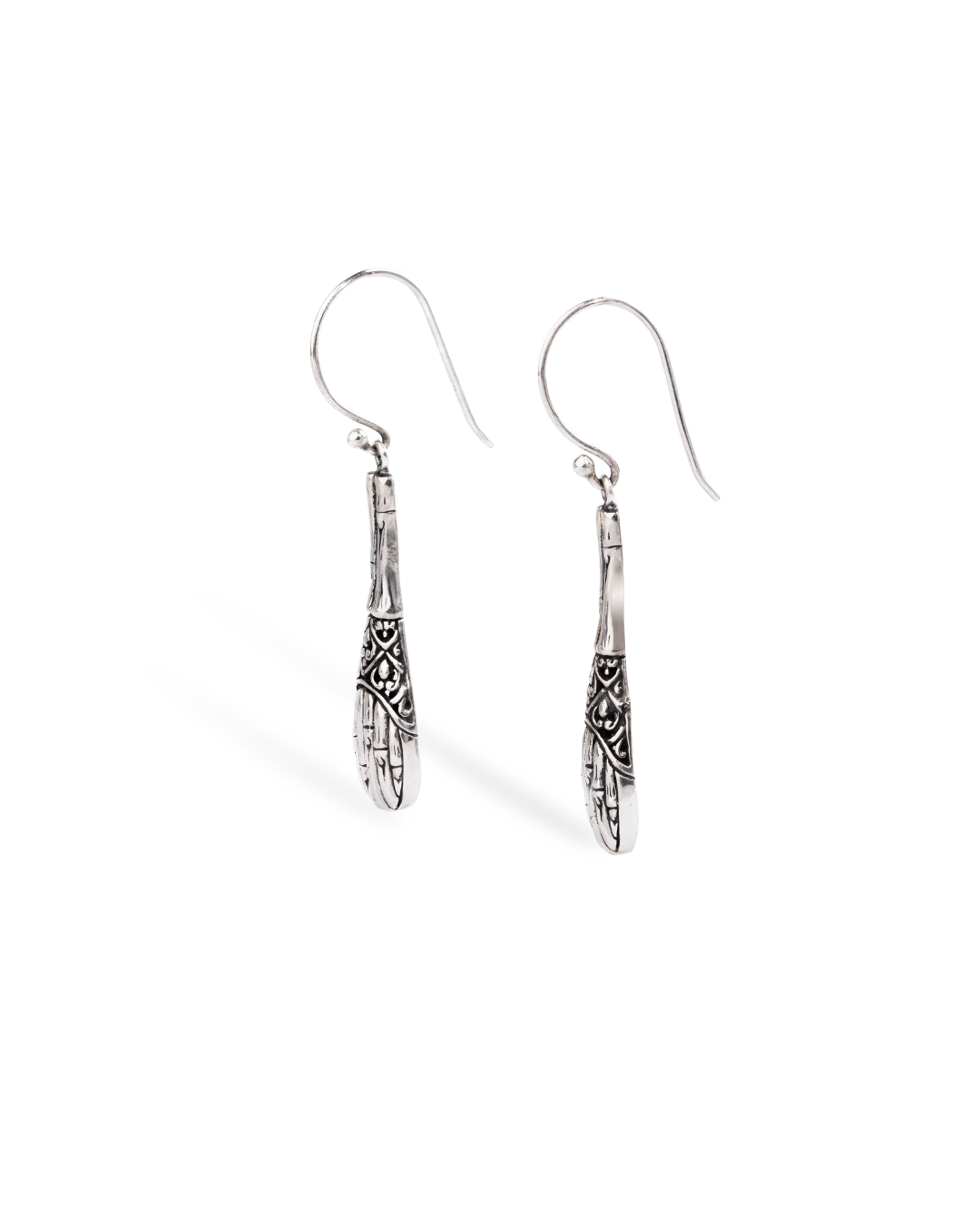 Bamboo-Inspired Drop Earrings