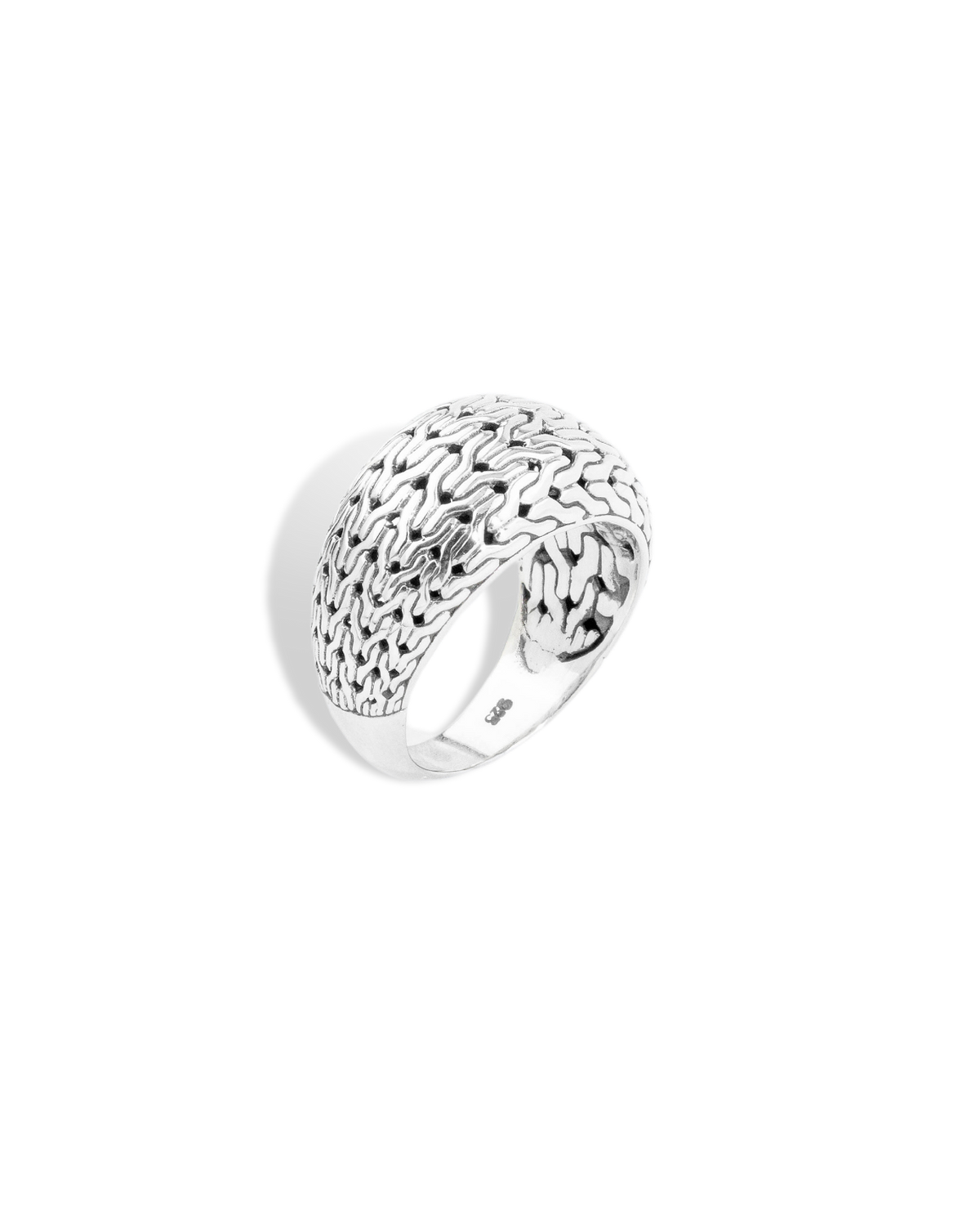 Dragon Bone Sterling Silver Ring
