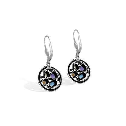 Bamboo Essence Multistone Drop Earrings