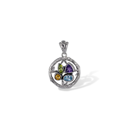 Bamboo Essence Multistone Pendant
