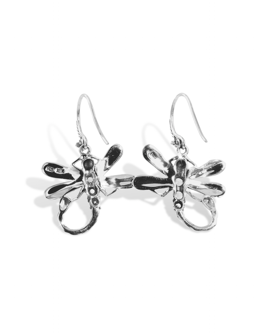 Dragonfly Earrings with 18K Gold Accents